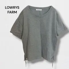ローリーズファーム 半袖 Tシャツ カットソー 裾レースアップ 綿100％ M