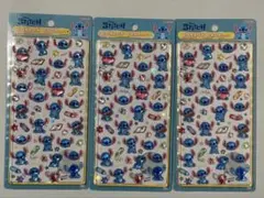 正規品 3枚セット ボンボンドロップシール　スティッチ らくがき　ディズニー