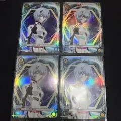 綾波レイ　パラレル　4枚　スタートデッキ　プロモ　ユニアリ　エヴァ