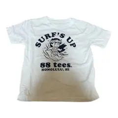 88 tees SURF'S UP Tシャツ ホワイト キッズ