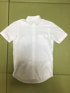 UNIQLO ファインクロス　ボタンダウン　半袖ワイシャツ　S 屋内使用のみ