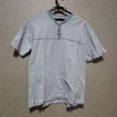 マクレガーヘンリーネックメンズ Tシャツ L ライトブルー