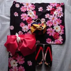 浴衣・帯セット・下駄