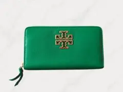 TORY BURCH グリーン 長財布 新品 未使用 非売品レアカラー ブリテン