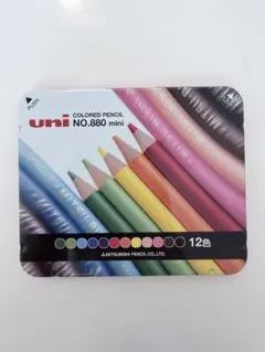 uni NO.880 mini 色鉛筆 12色セット