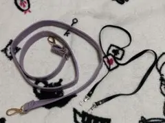 ラベンダー ショルダーベルト　ブラック ストラップ