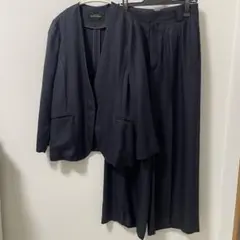 【手洗い可】グリーンレーベルリラクシング リネンライク セットアップ パンツ38