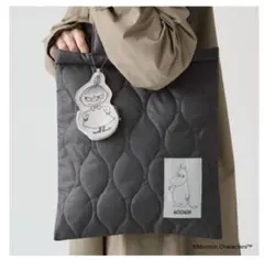 雑誌＊付録のみ＊ESSEエッセ　ムーミンキルティングバッグ&チャームポーチ