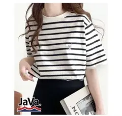 Java. ボーダー 半袖 TシャツSサイズ