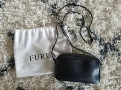 【美品】FURLA リリー ミニ ダブルショルダーバッグ 保存袋付き