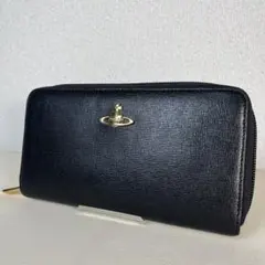 美品　ヴィヴィアンウエストウッド　長財布　ラウンドファスナー　レザー　オーブ