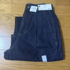 GU デニムタックトラウザー XS ネイビー