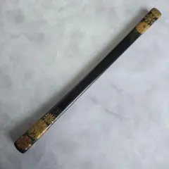 アンティーク　鼈甲風　簪　笄　金蒔絵　B6　日本髪　骨董　和装小物　明治　江戸