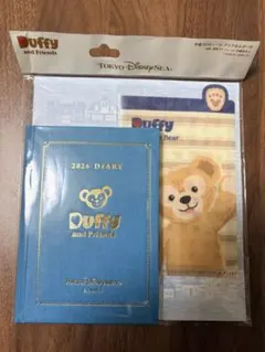 Duffy and Friends 2026年ダイアリー 手帳 クリアホルダー付