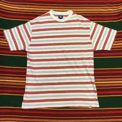 超美品 STUSSY 90s 紺タグ クラッシック ボーダー 柄物 総柄 old