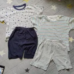 星柄・ストライプ パジャマ2枚セット 110cm