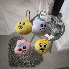 おぱんちゅうさぎ んぽちゃむ きみまろ キーチェーン ピンバッジ セット