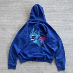 917 パーカー ブルー クモの巣柄 supreme - メルカリ