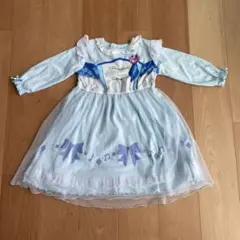 【キミとアイドルプリキュア】キュアウィンク水色 フリル付きパジャマドレス 110