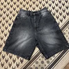 WEGO デニムハーフパンツ ブラック Sサイズ