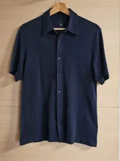 ユニクロ×トーマスマイヤーコラボ　エアリズムフルオープンポロ M ネイビー