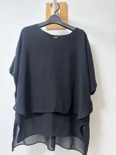 MICHEL KLEIN ブラック　ブラウス