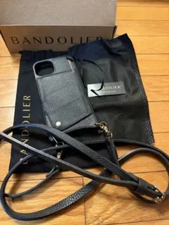 pon様専用:BANDOLIER ブラックスマホケース ショルダー