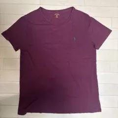 Polo Ralph Lauren Vネック Tシャツ ボルドー M