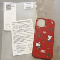 ファミリア＆ハローキティコラボ iPhone17 Pro ケースグレージュ