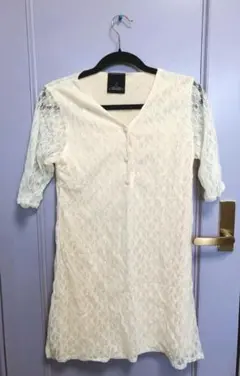 ビンテージ風 膝丈ワンピ