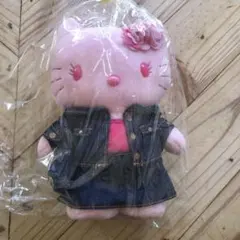 ハローキティ デニムジャケット ぬいぐるみ