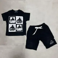 X-LARGE キッズ 上下セット 80 半袖Tシャツ ハーフパンツ ブラック