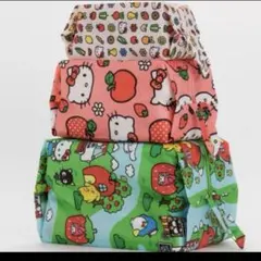 BAGGU ハローキティ 収納ポーチ トラベルポーチ 3個セット ハローキティ