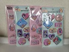 ディズニープリンセス　ヤングオイスター　ウォーターシール　4点セット