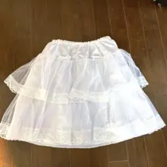 ホワイト パニエ レース キッズ