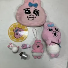 【まとめ売り】おぱんちゅうさぎ 6点セット ポーチ・ぬいぐるみ・小物