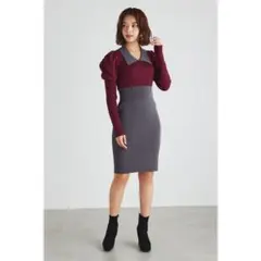 未使用　スリーブワンピース　rienda タイトワンピース リエンダ　ニット