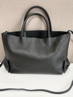 超美品　kottyリボン2WAYバッグ　ブラック