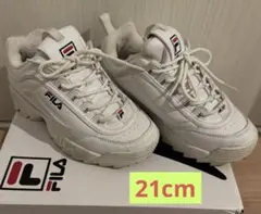 ✨厚底 21cm FILA ホワイト スニーカー✨