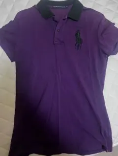 ラルフローレン ゴルフ ポロシャツ 紫 レディースM ポニー刺繍