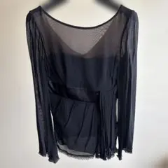 RED VALENTINO ネイビーフリルデザイン 半袖カットソー - メルカリ