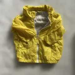 UNIQLO イエロー ジップアップナイロンジャケット80