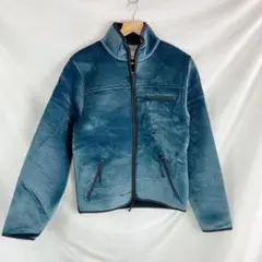 Carhartt ベルベット調　フリース　デッドストック　ダブルジップ　S　紺