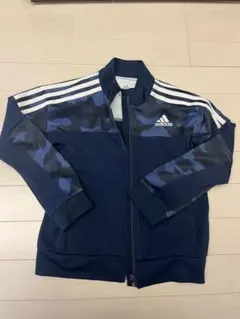adidas ネイビー 迷彩 ジャージ　120cm