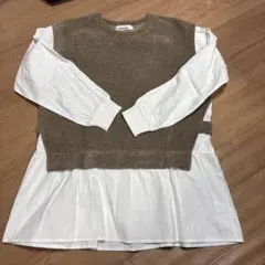 sorofuku レイヤードニットトップス
