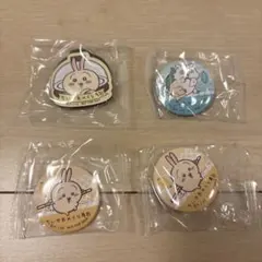 ちいかわ　くら寿司　コラボ　缶バッチ　マグネットシート2個セット　うさぎ　あのこ