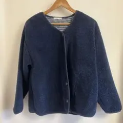 earth object de petit フリースジャケット ネイビー