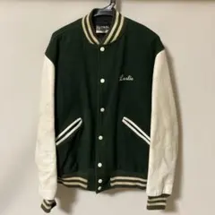 BUTWIN スタジャン USA製 ダークグリーン×ホワイト