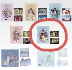 ディズニープリンセス　一番くじ　〈G賞〉クリアファイル1枚＆ステッカー2枚セット