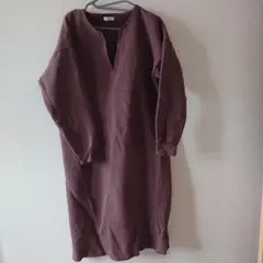 裏起毛 ロングワンピース